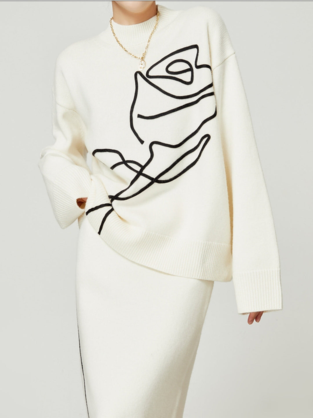 Örgü-Çiçekli Kazak