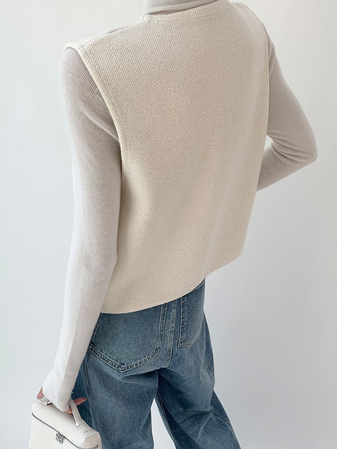 Şık Bölünmüş Kazak Yelek