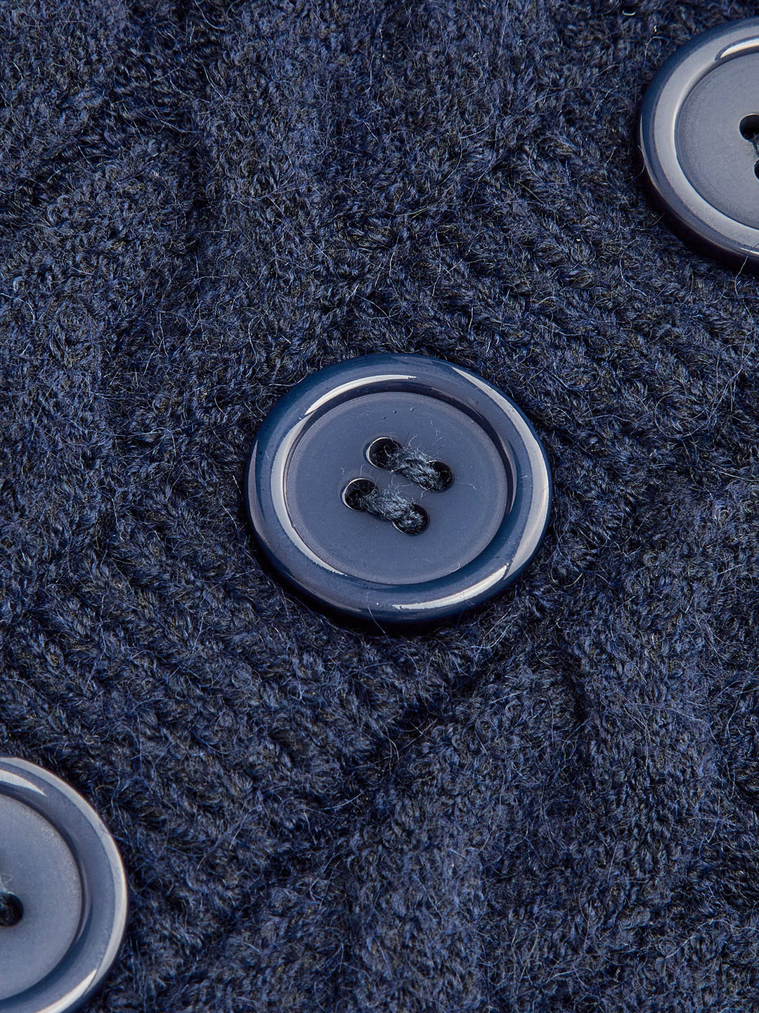 Kontrast Bağlama Düğmeli Örgü Üst