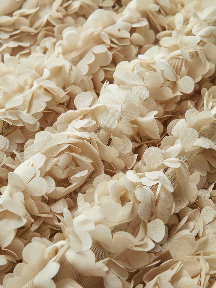 Çiçek Yuvarlak Yaka Ceket