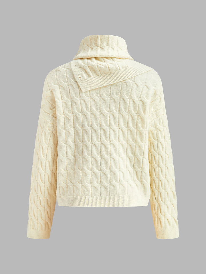 Düğmeli Atkılı Kablo Kazak