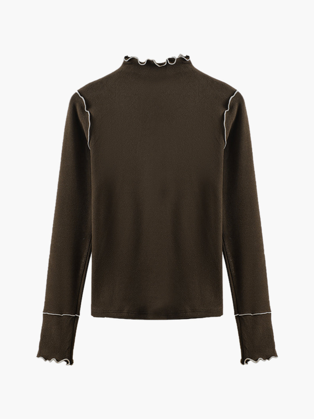 Dalga Kesim Jersey Slim Tişört