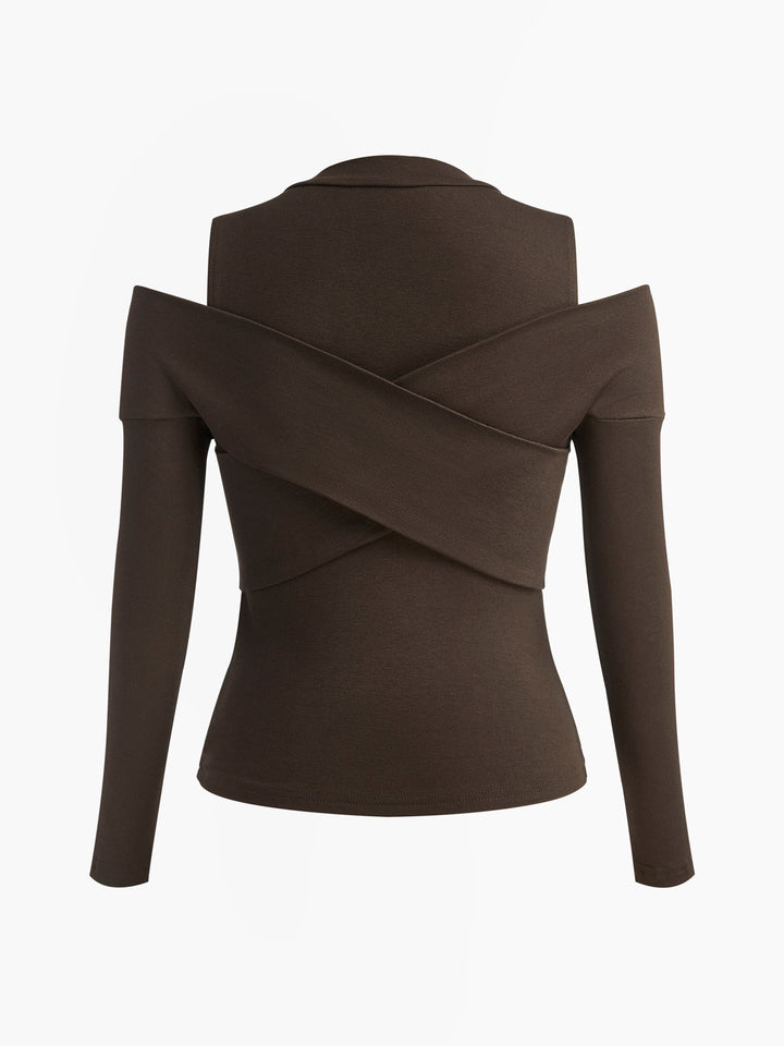 2'Si 1 Arada Criss Cross Jersey Tişört