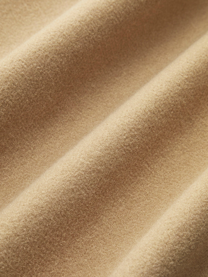 Minimalist Büyük Boy Yün Uzun Palto