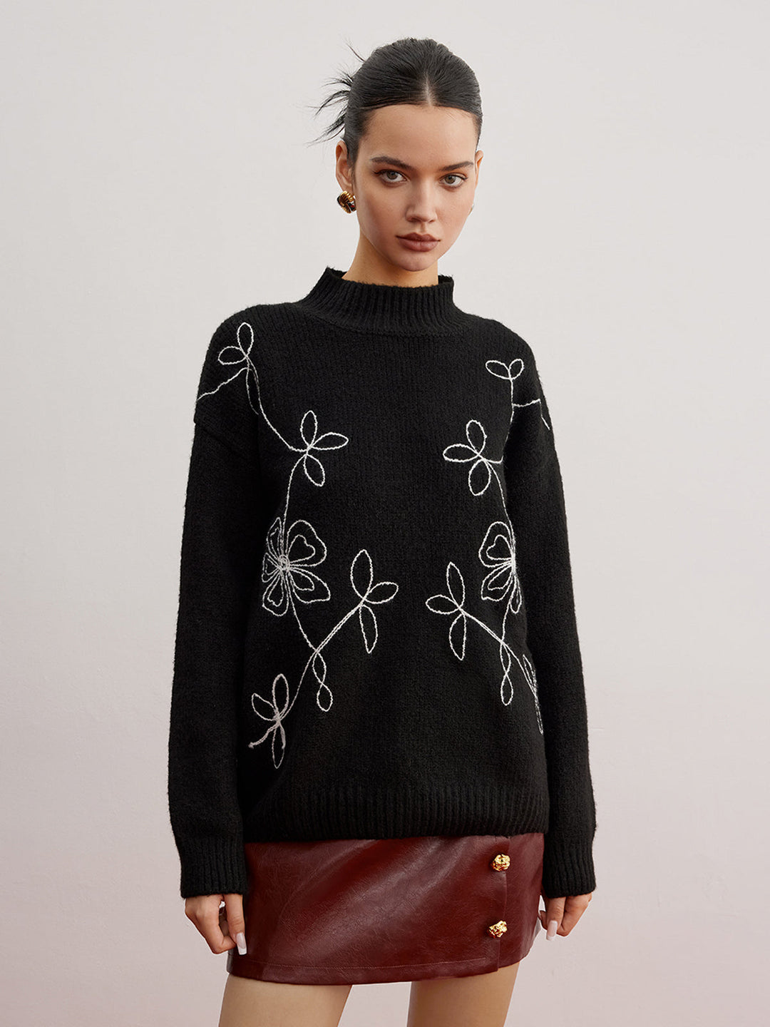 Balıkçı Yaka Çiçekli Gömlek