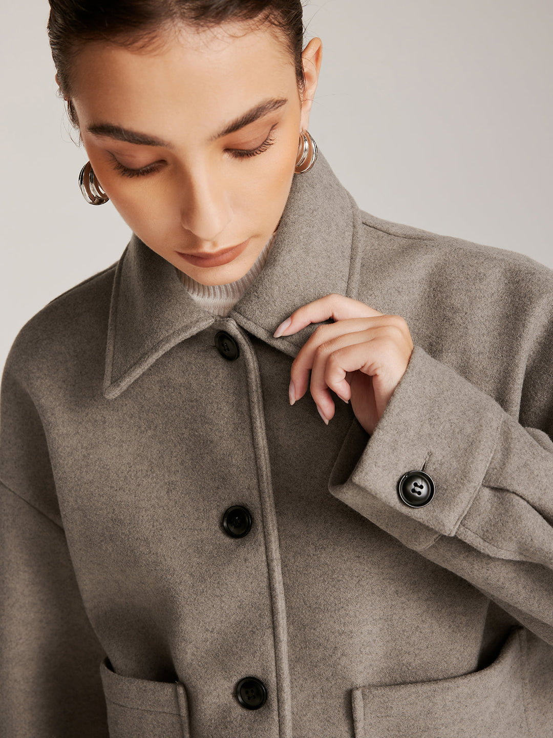 Göğüslü Vardiyalı Polo Ceket