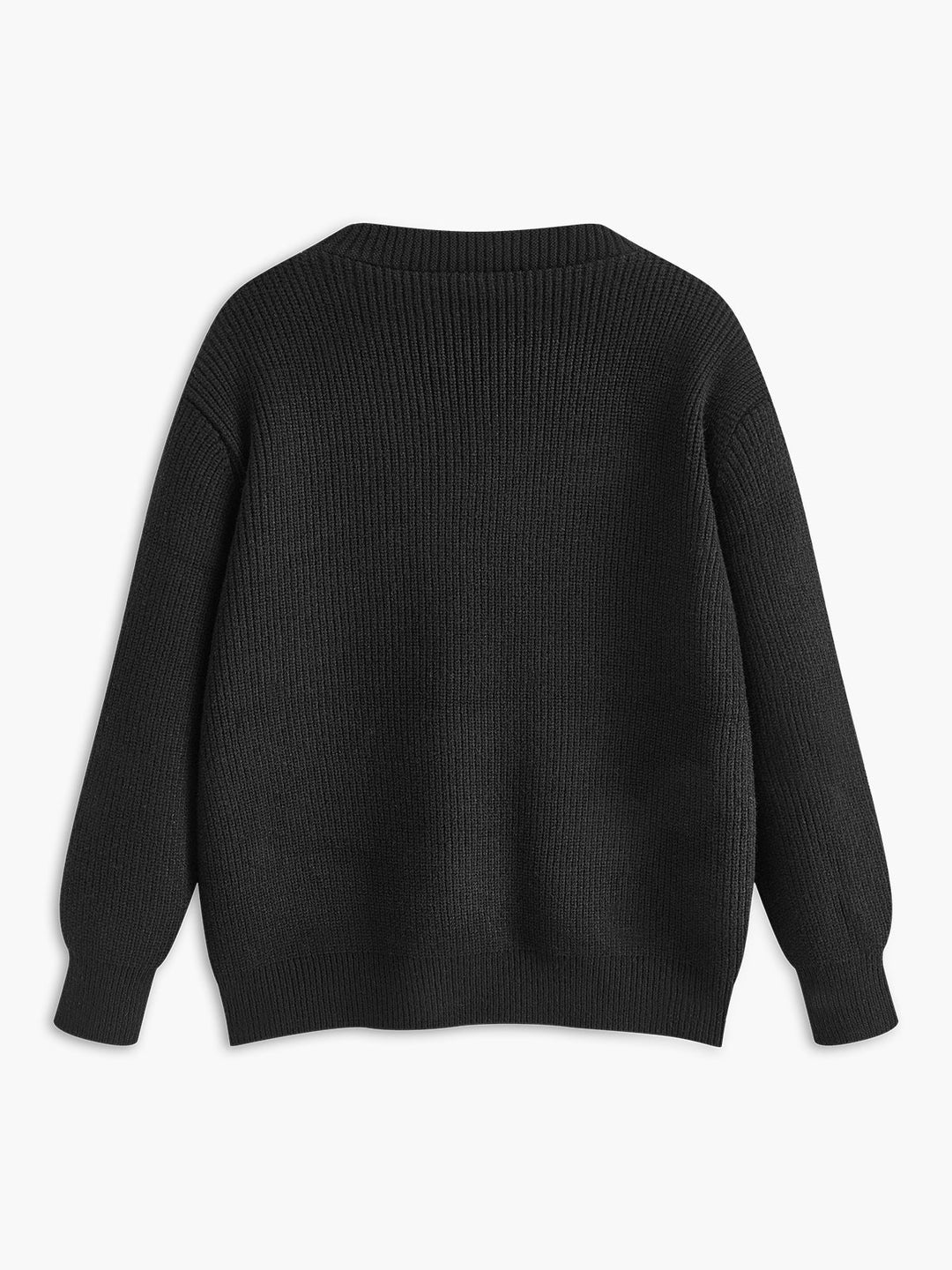 Kontrast Boru Panel Rahat Hırka