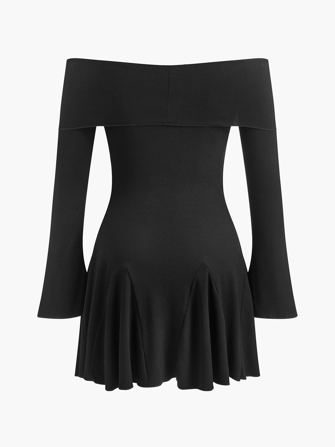 Omuz Açık Uçuşan Örgü Elbise