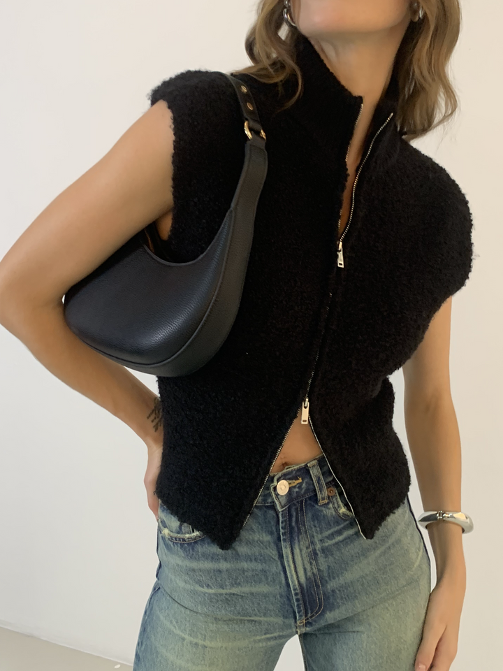 İki Yönlü Fermuarlı Minky Hırka