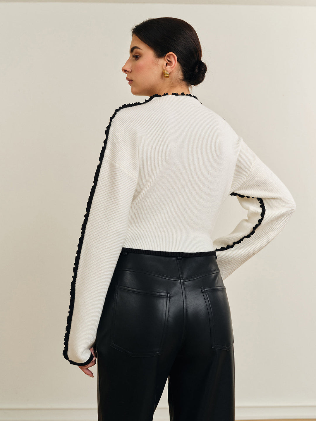 Kaburgalı Marul Kenarlı Örgü Üst