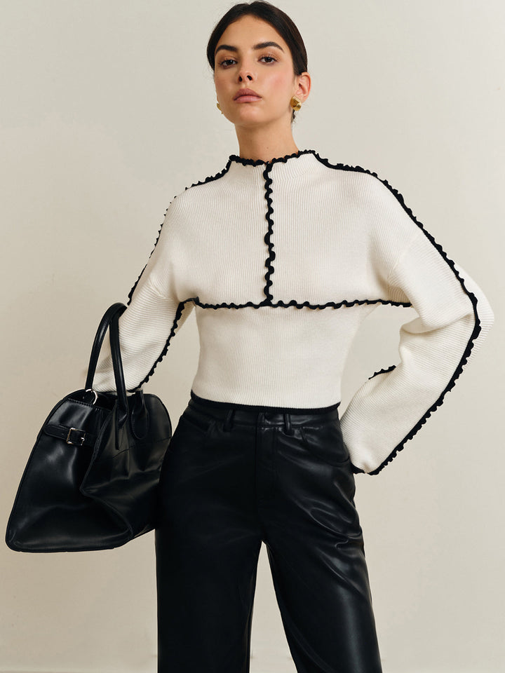 Kaburgalı Marul Kenarlı Örgü Üst