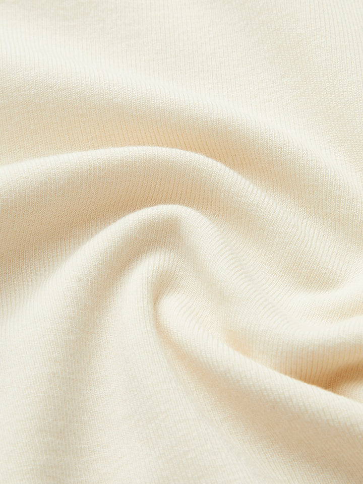 Sahte Yaka Dalgalı-Bordürlü Jersey Üst