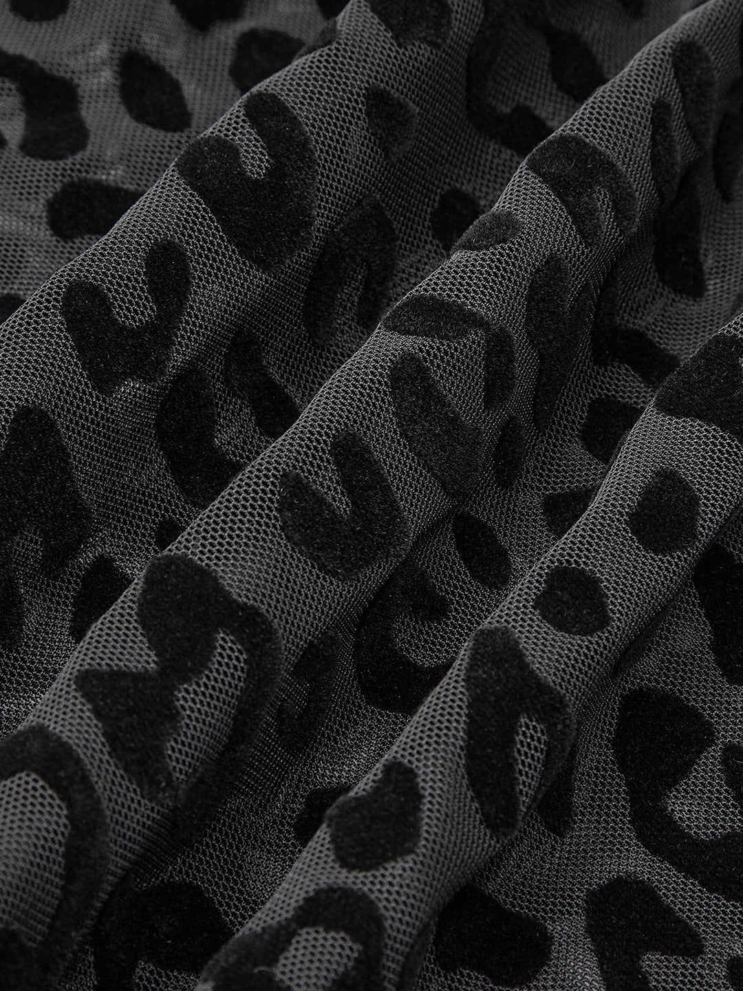 Leopar Baskılı Şeffaf Tişört