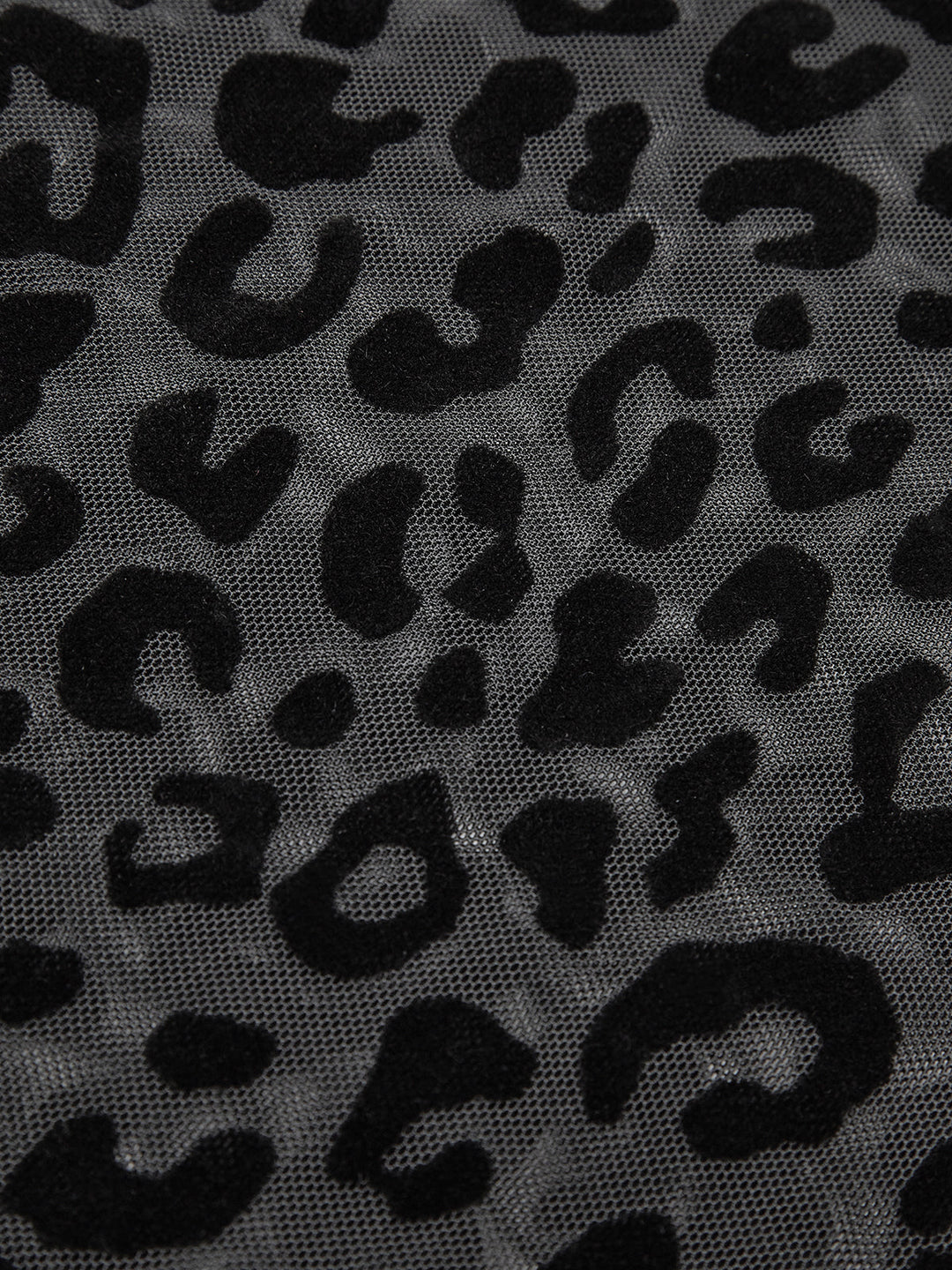 Leopar Baskılı Şeffaf Tişört