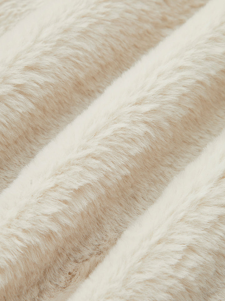 Polar Astarlı Suni Deri Fermuarlı Kaban