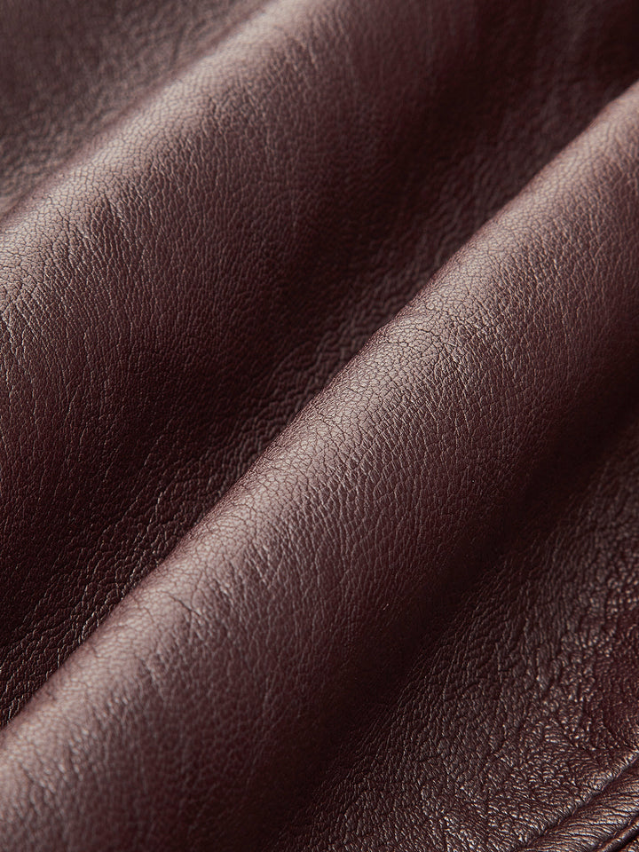 Polar Astarlı Suni Deri Fermuarlı Kaban