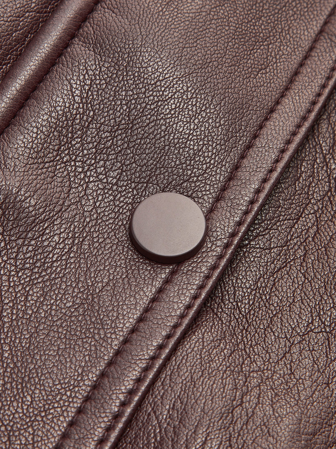 Polar Astarlı Suni Deri Fermuarlı Kaban