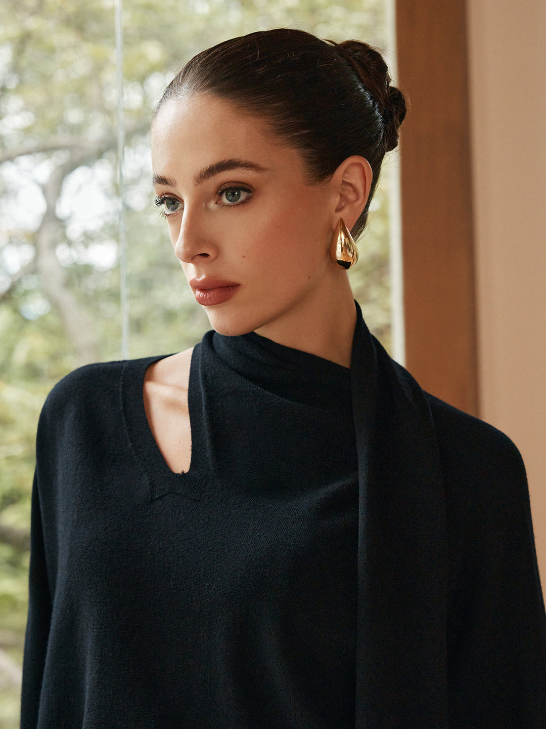 Minimalist Yün Karışımlı Atkı Kazak