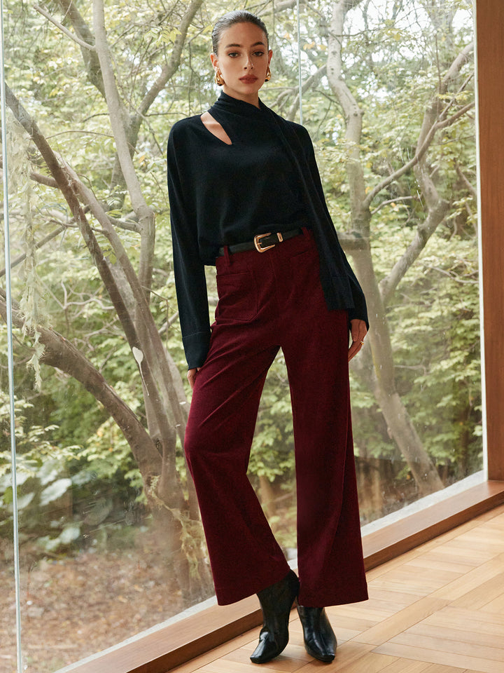 Minimalist Yün Karışımlı Atkı Kazak