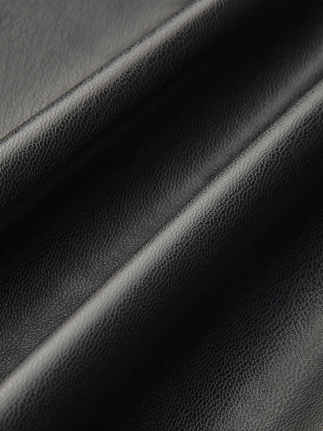 Pliseli Suni Deri Panel Elbise