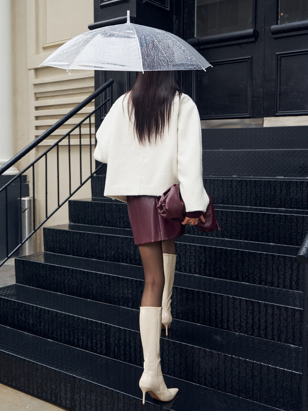 Romance Düğmeli Shift Mont