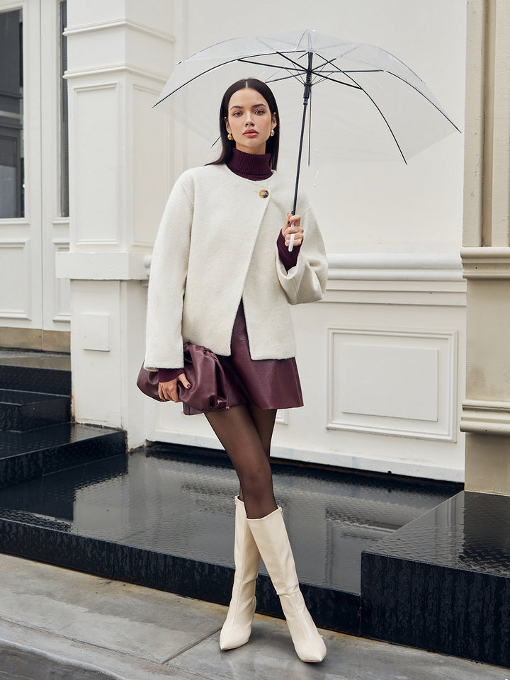 Romance Düğmeli Shift Mont