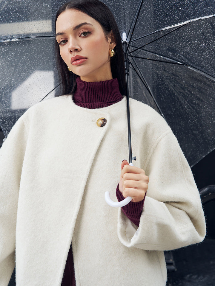 Romance Düğmeli Shift Mont