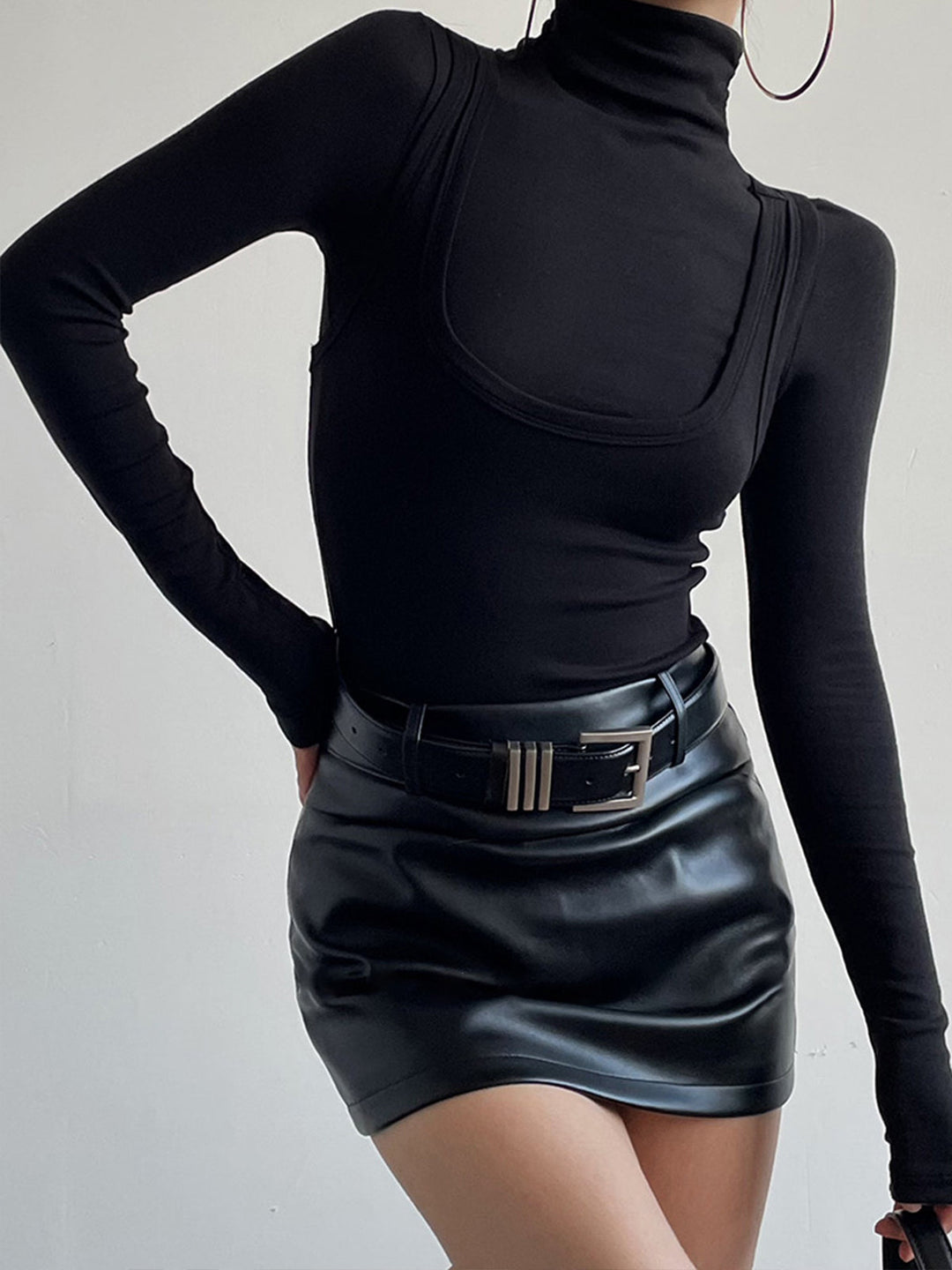 2'Si 1 Arada Balıkçı Yaka Jersey Üst