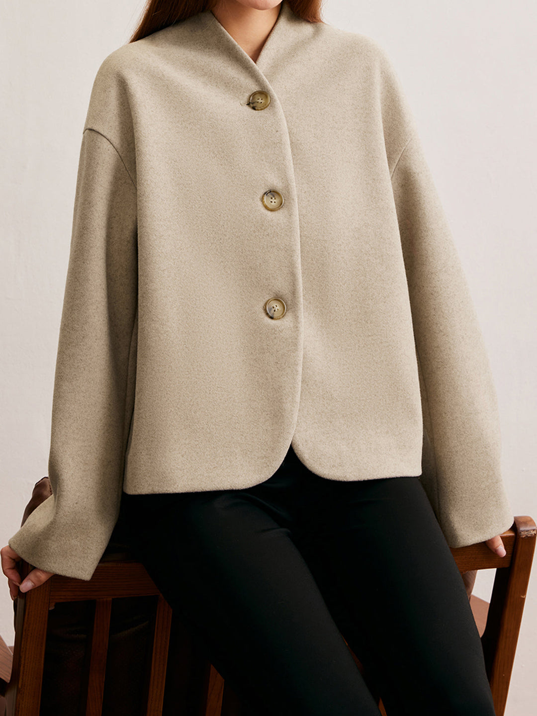 Minimalist Regular Fit Düğmeli Kardigan