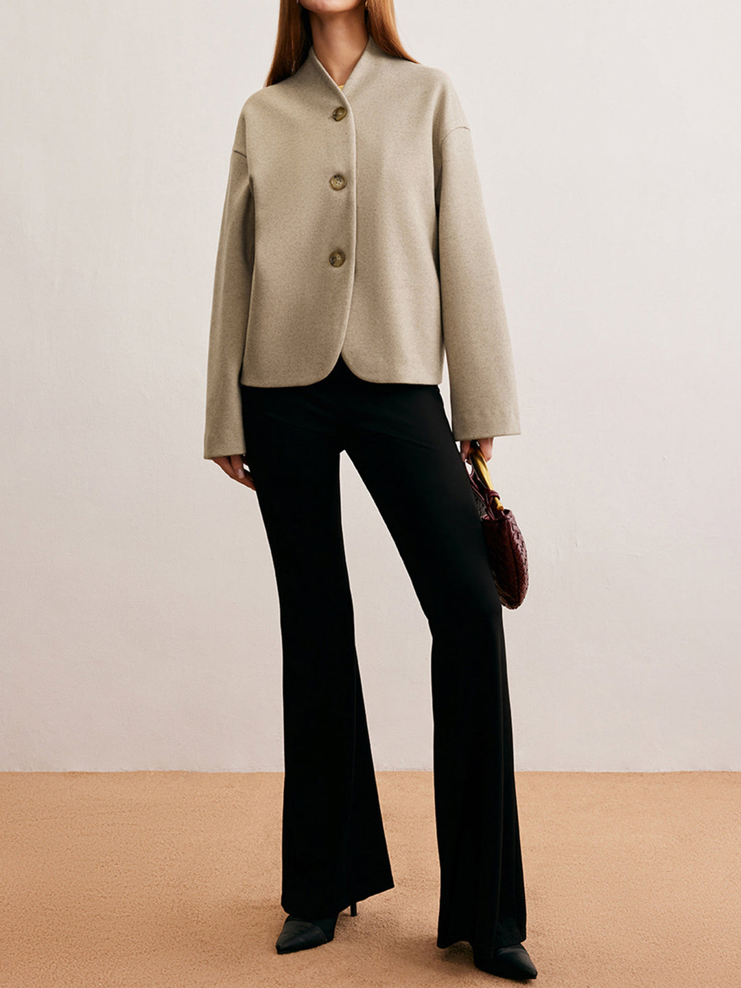 Minimalist Regular Fit Düğmeli Kardigan