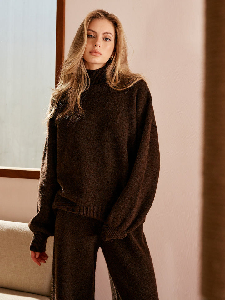 Temel Balıkçı Yakalı Sweatshirt