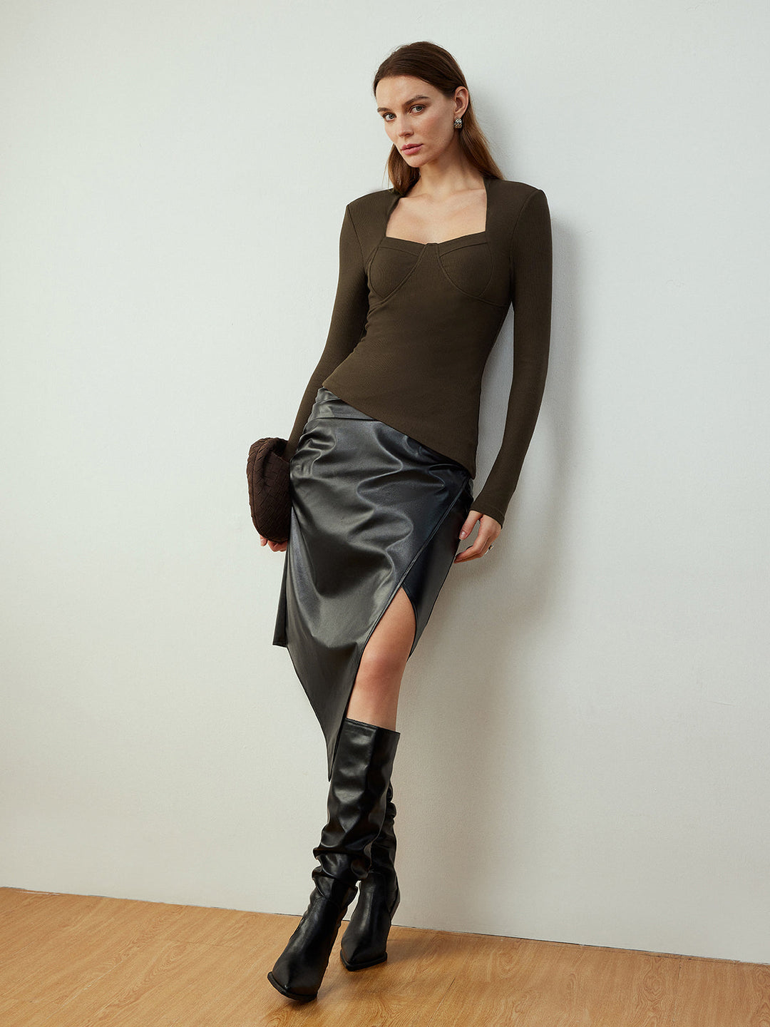 Asimetrik Dar Tişört