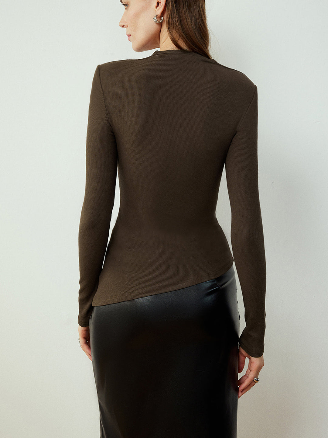 Asimetrik Dar Tişört