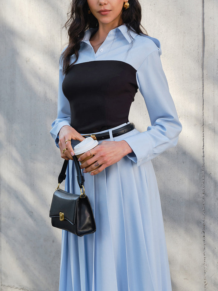 2'Si 1 Arada İnce Panel Polo Gömlek