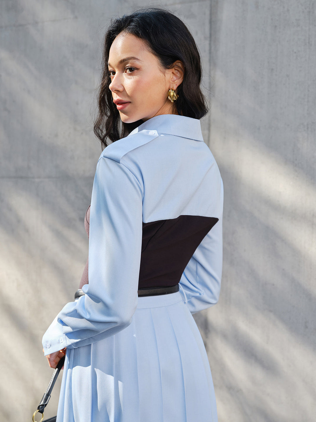 2'Si 1 Arada İnce Panel Polo Gömlek