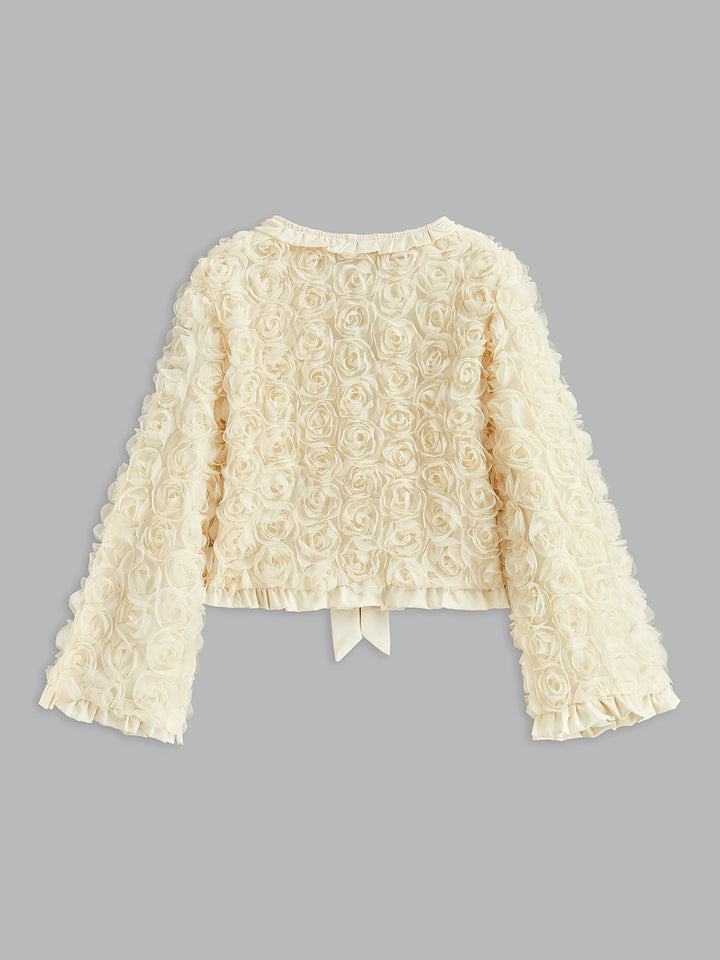 Romance Ön Bağlamalı Rozet Ceket