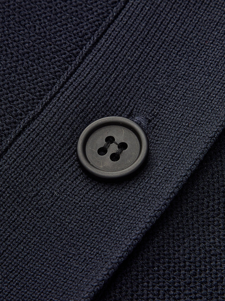 V Yaka Volan Düğmeli Hırka