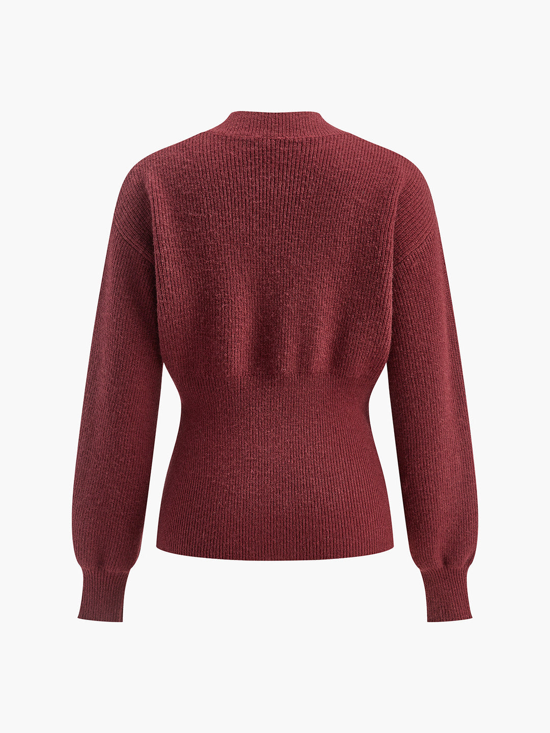 Şık Düğmeli Yırtmaçlı Büzgülü Hırka