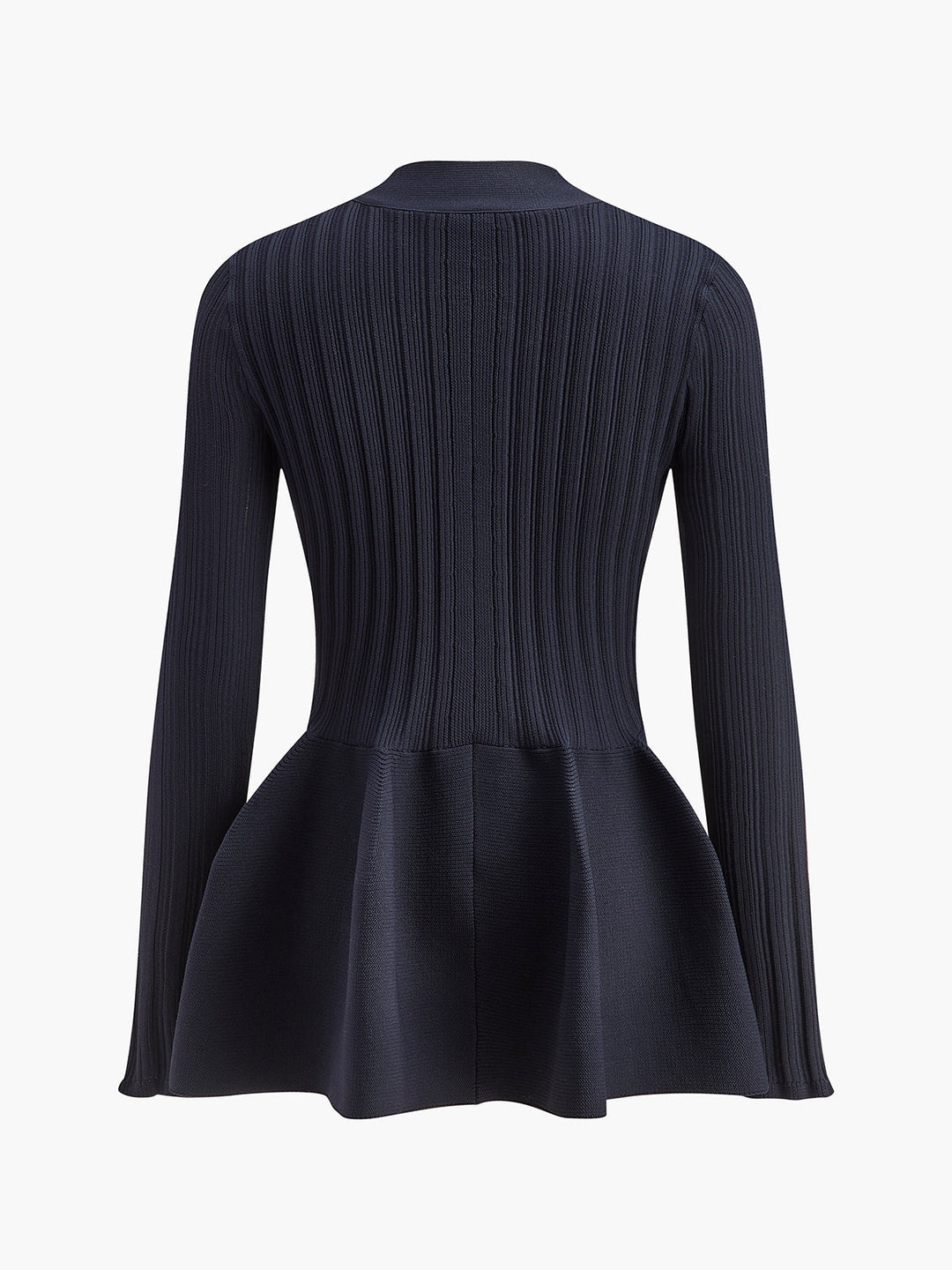 V Yaka Volan Düğmeli Hırka