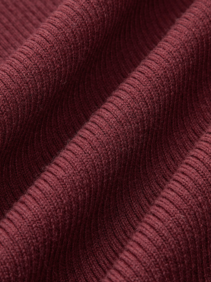 Tüylü Kenarlı Yün Karışımlı İnce Kazak