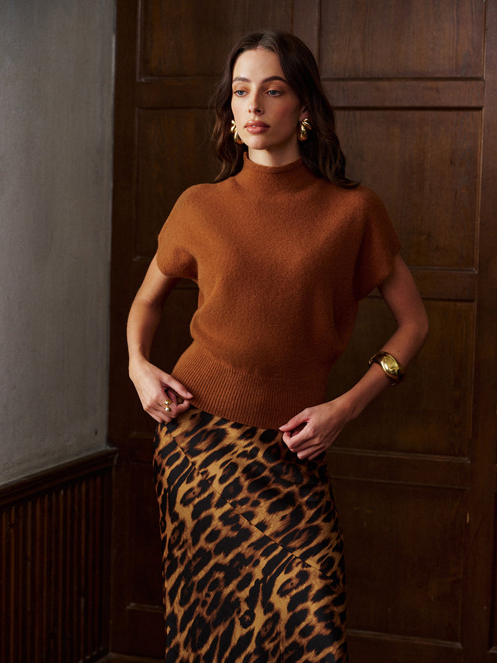 Dik Yaka Yün Kazak Yelek