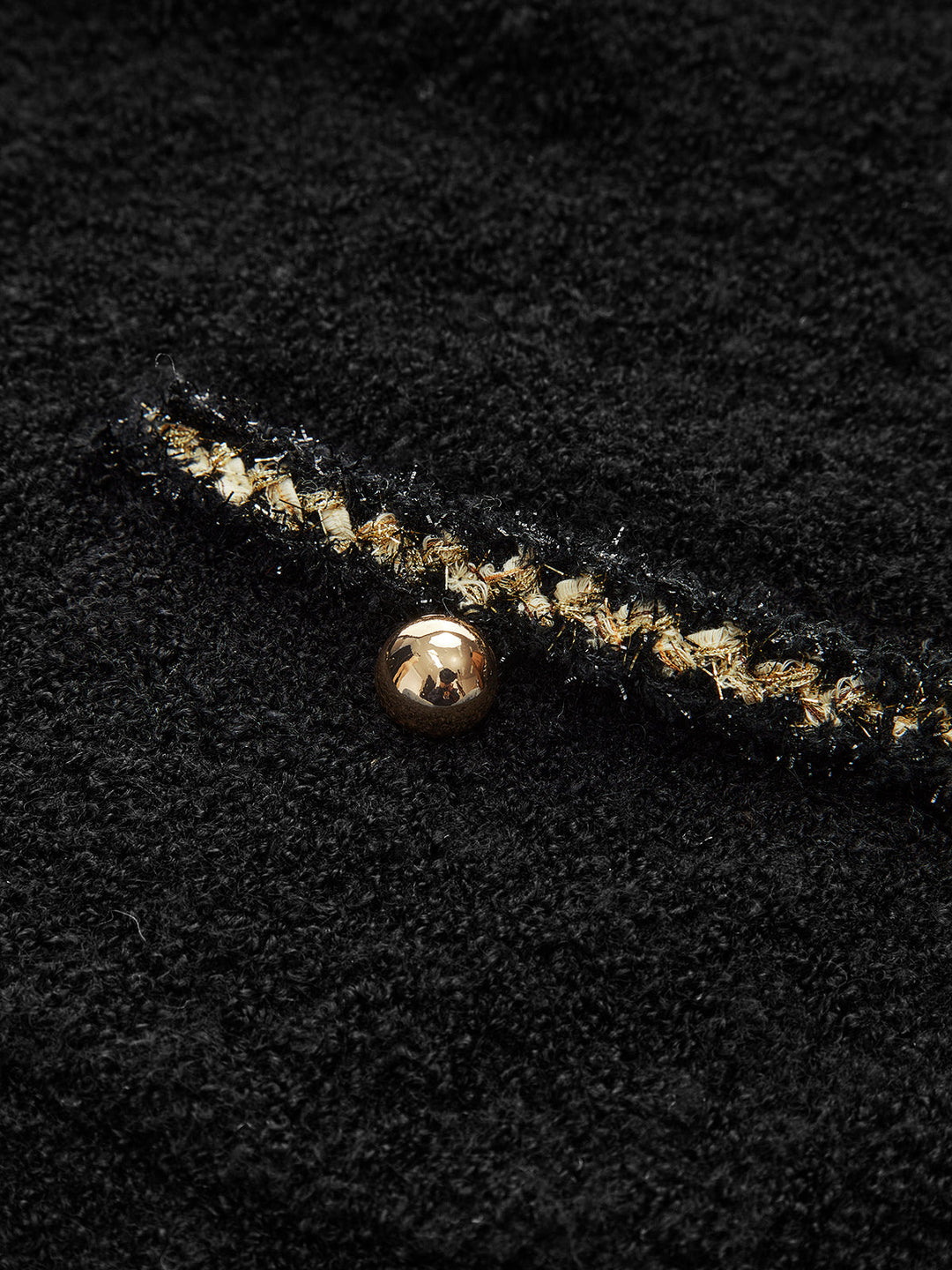 Zarif Kontrast Bağlamalı Anahtar Deliği Yaka Polo Kazak