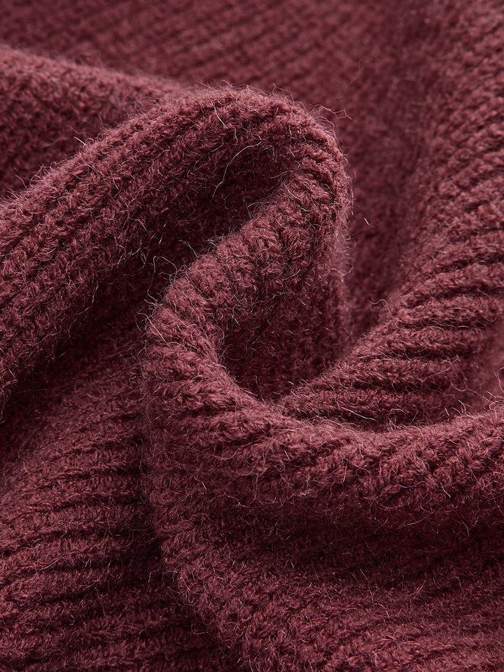 Kontrast Fiyonklu Belden Bağlamalı Kazak