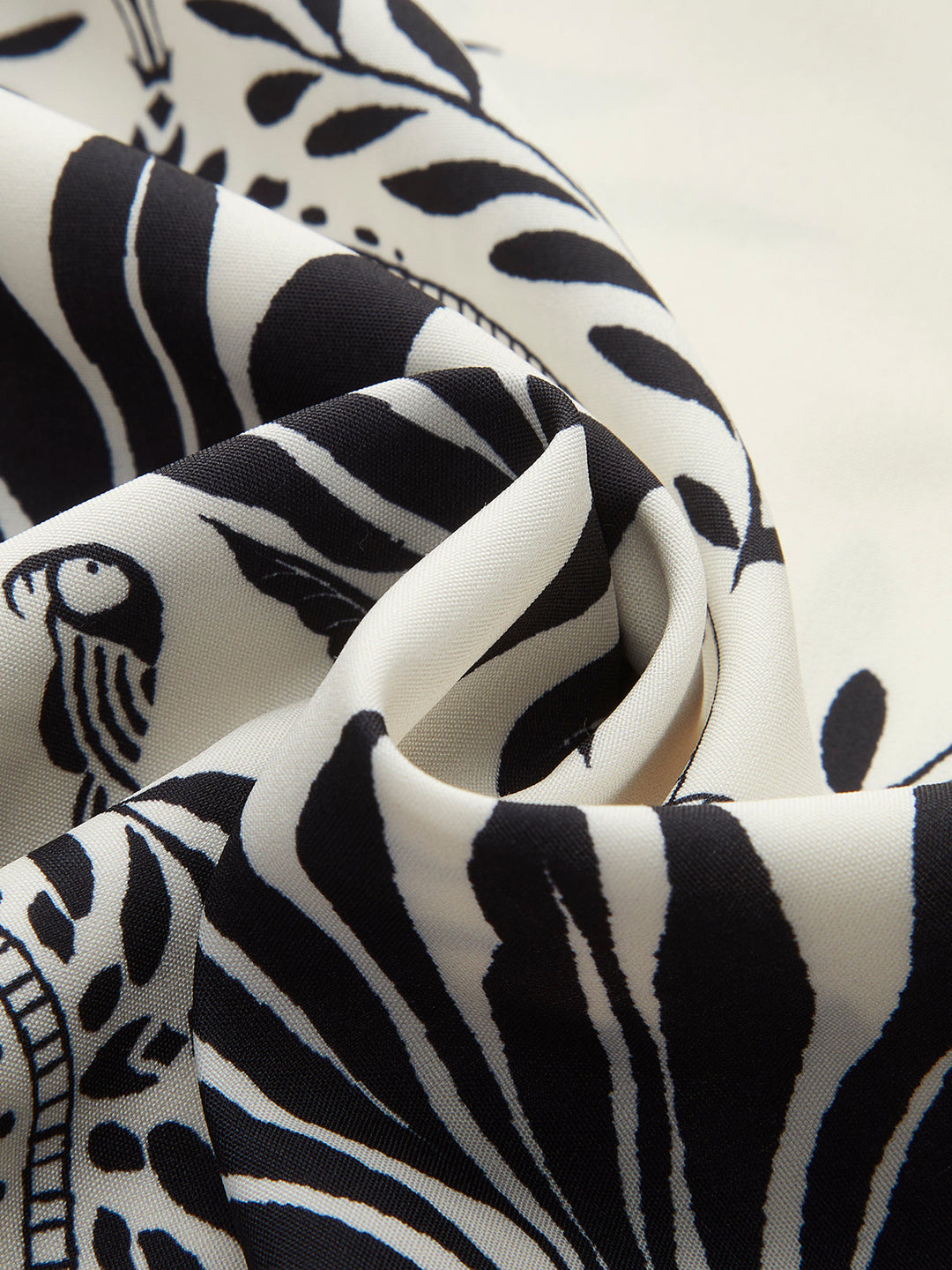 Boho Desenli V Yaka Kemerli Elbise