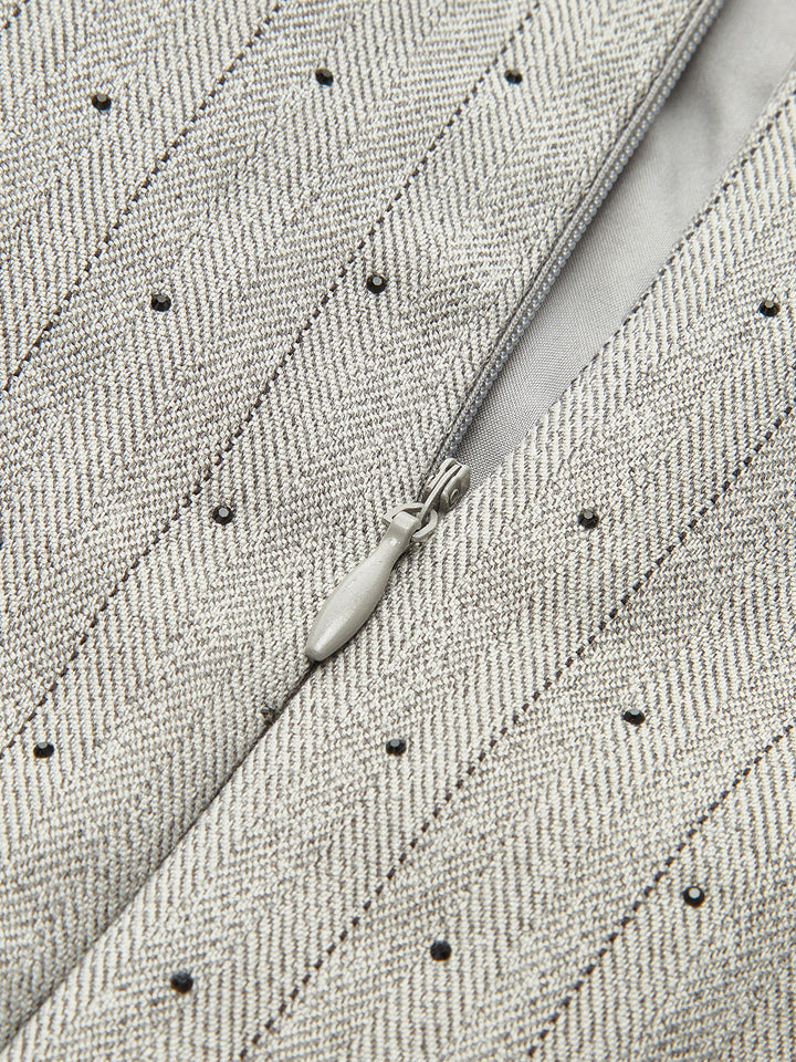 Sırt Bağlamalı Askılı Pileli Elbise