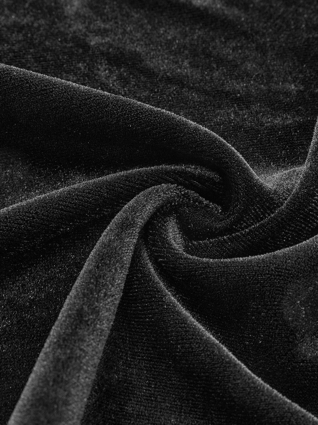 Kısa Kollu Kadife İnce Elbise