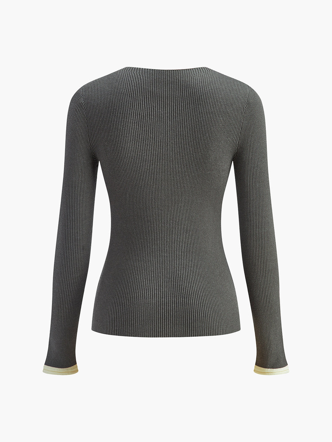 Düz Düğmeli Örgü Hırka