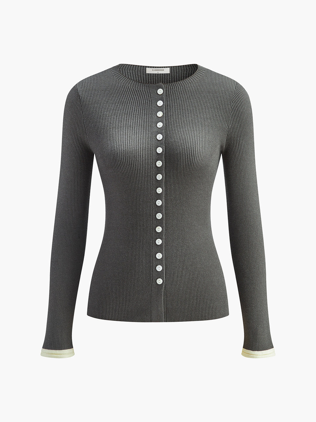 Düz Düğmeli Örgü Hırka