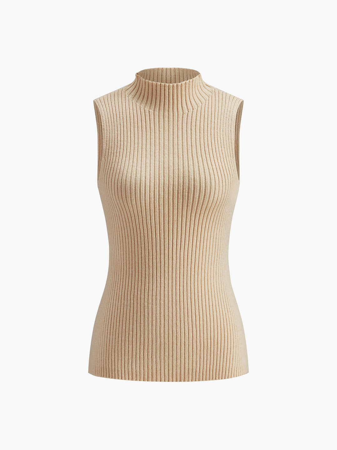 Minimalist Balıkçı Yaka Kaburgalı Tank Top