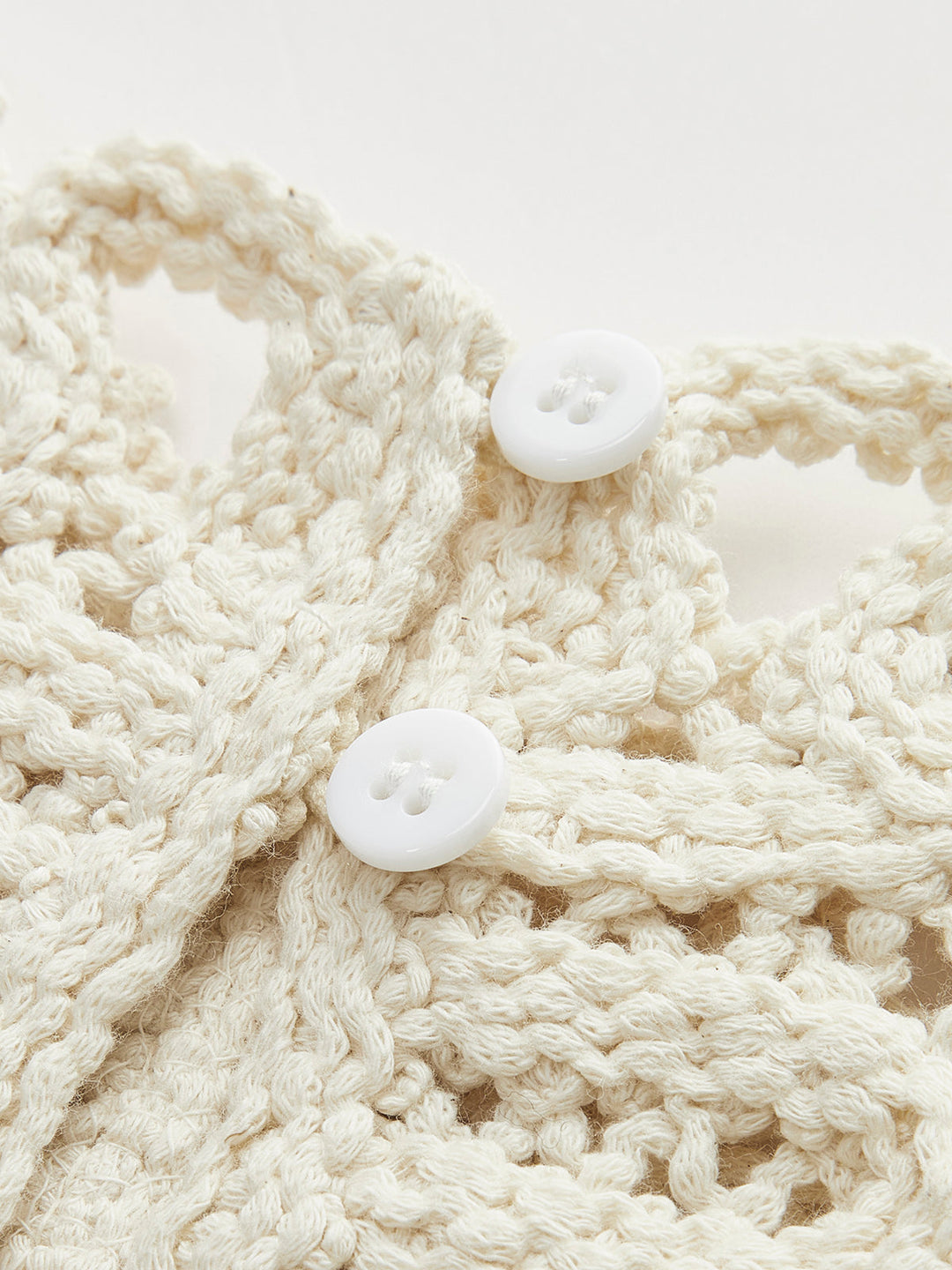 Çiçekli Tığ İşi Hollow Out Kazak Yelek